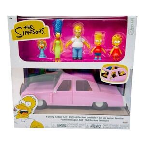 The Simpsons Family Sedan 2.5" Figure Set Jakks Pacific 2025 NEW